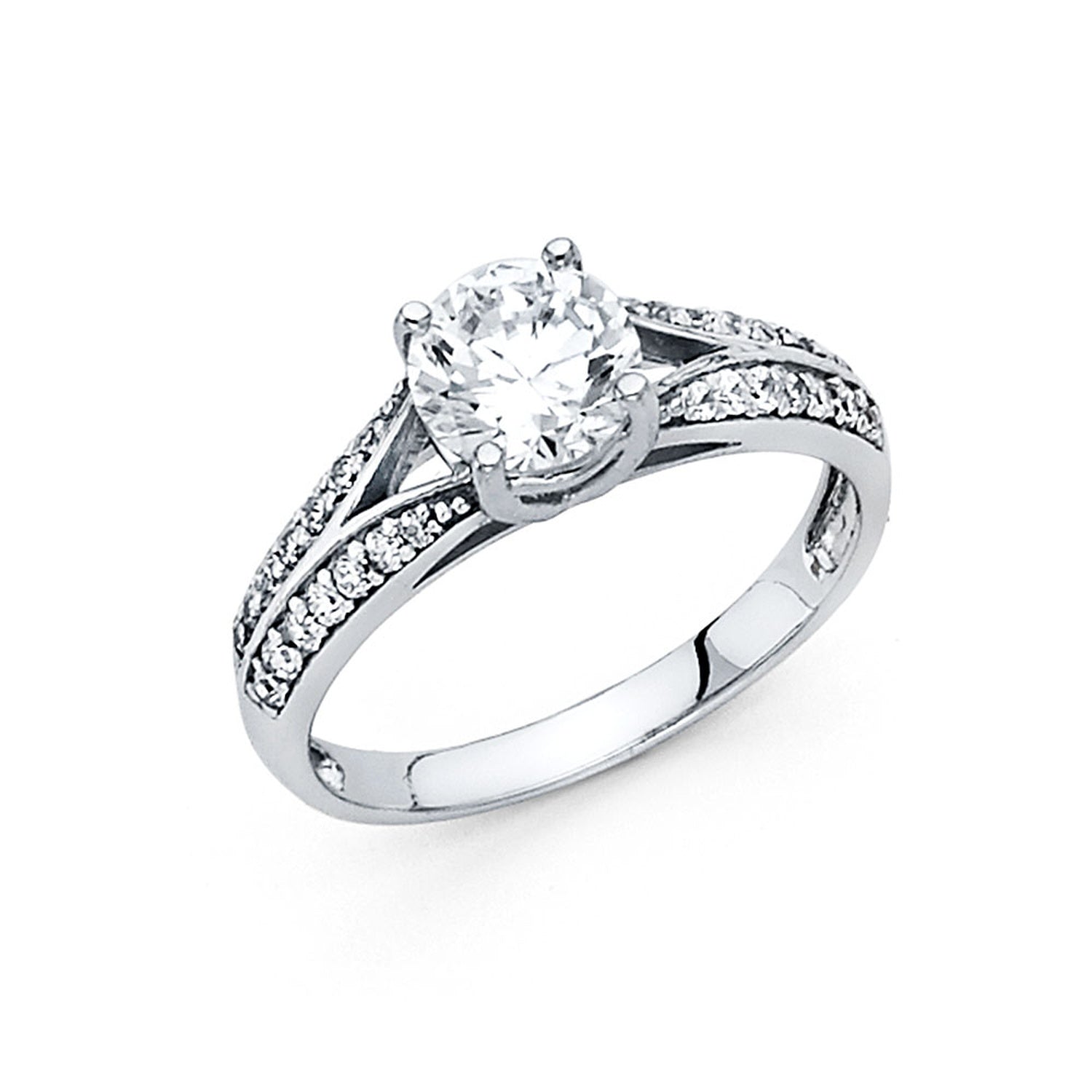 14KW CZ ENGAGMENT RING (RG701)
