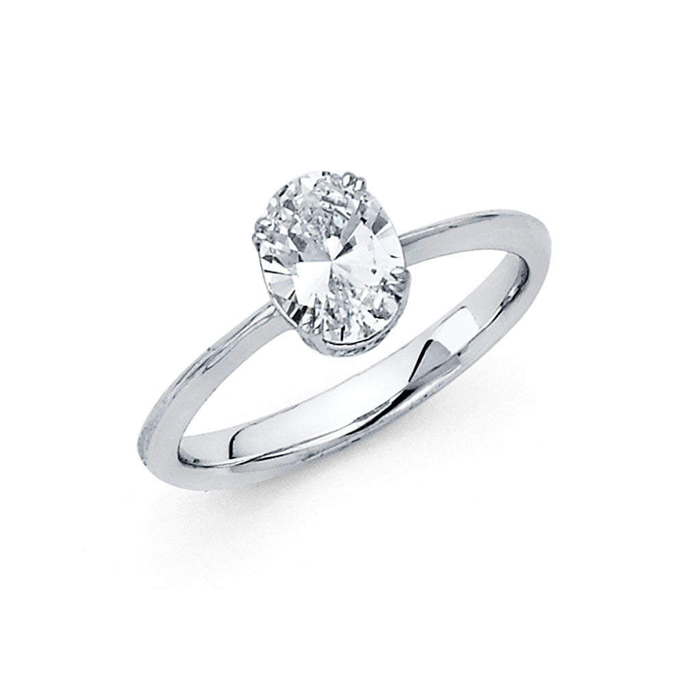 14KW CZ ENG RING