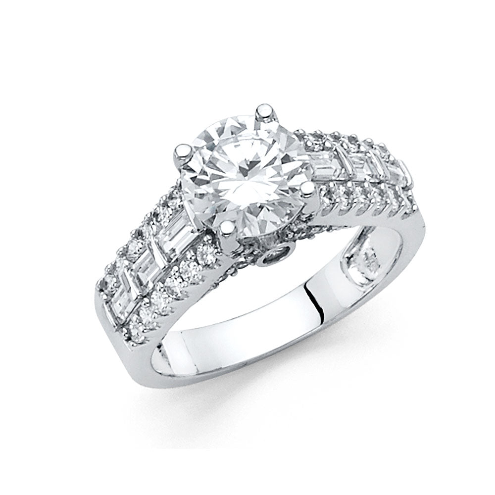 14KW CZ ENG RING