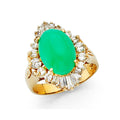 14KY NATURAL JADE RING