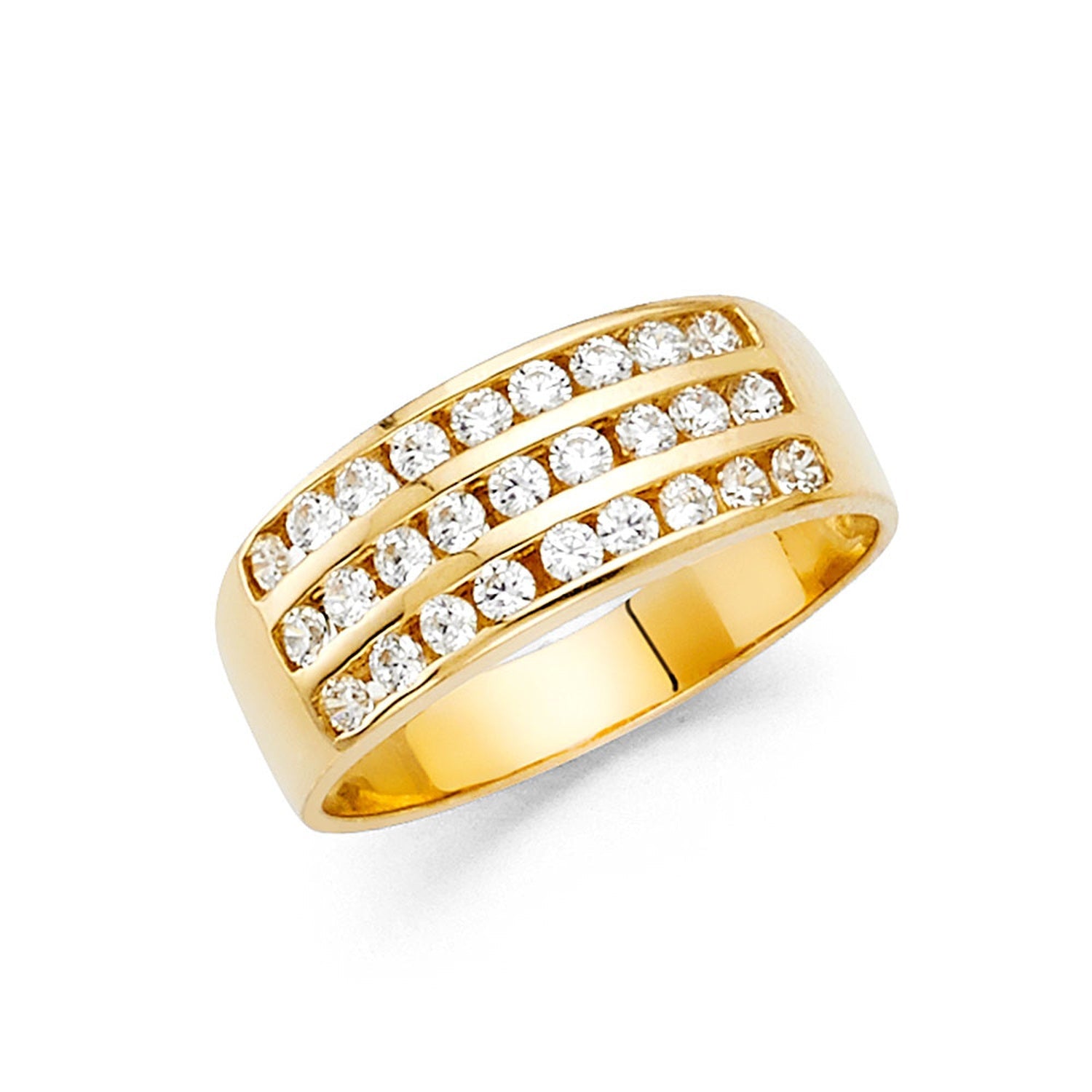 14KY CZ 3 ROW BAND