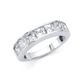 14KW CZ LADIES WED BAND