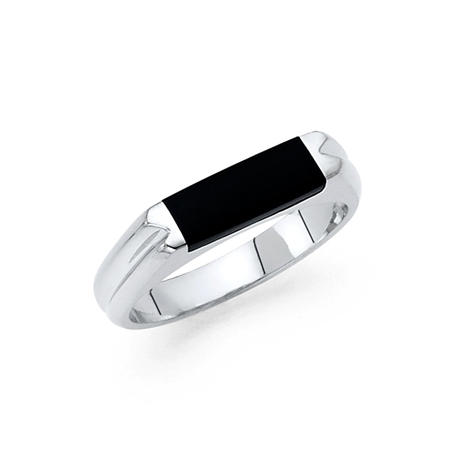 14KW ONYX RING