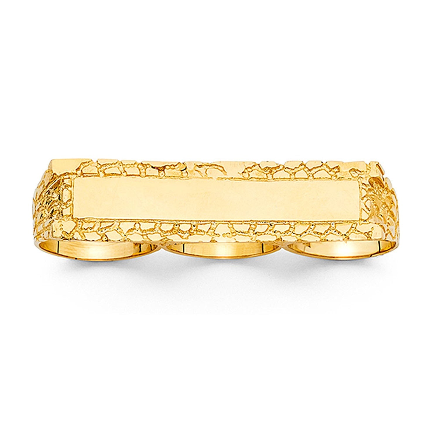 14KY 3 FINGER MENS RING