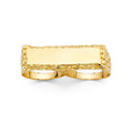 14KY 2 FINGER MENS RING