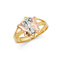 14K 2C FANCY BUTTERFLY RING