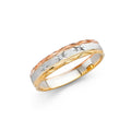 14K 3C 4MM DC WED BAND  SZ 7