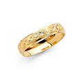 14KY 4MM DC WED BAND  SZ 7