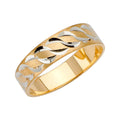 14K 2T 6MM DC TAPERED WED BD  SZ 10