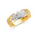 14K 2T 6MM LIT TAPERED WED BAND