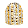14K 2T FANCY CZ RING
