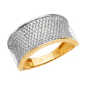 14K 2T M-PAVE LADIES CZ RING