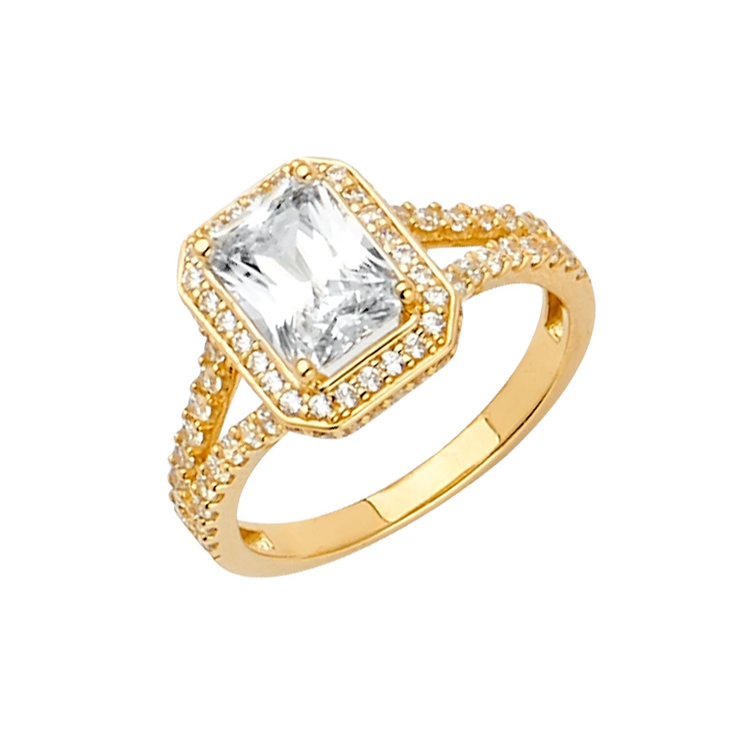 14KY CZ Engagement Ring / Set
