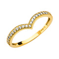 14KY V-Shape CZ Band