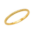 14KY Braided Shape Stackble Band