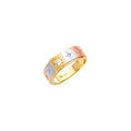 14K 3C Men's CZ Wedding Band / Trio Set