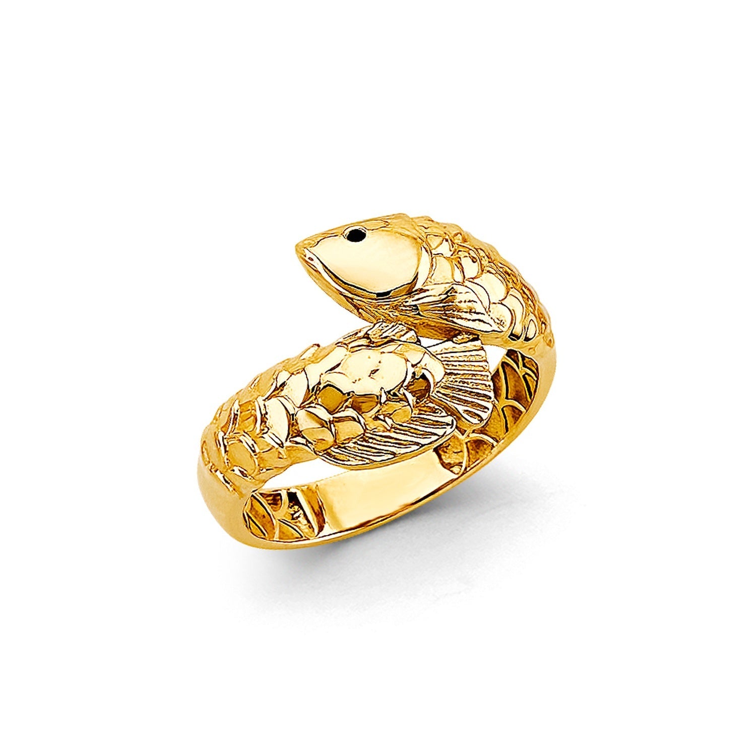14KY Lucky Arowana Fish Ring