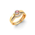 14KY Duo CZ Set Ring