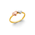 14K 3C Heart Ring