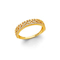 14KY CZ Heart RIng