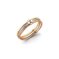 14K 3C Stackable Heart Ring