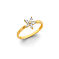 14KY CZ Flower Ring