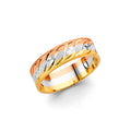 14K 3C Men Wed Band