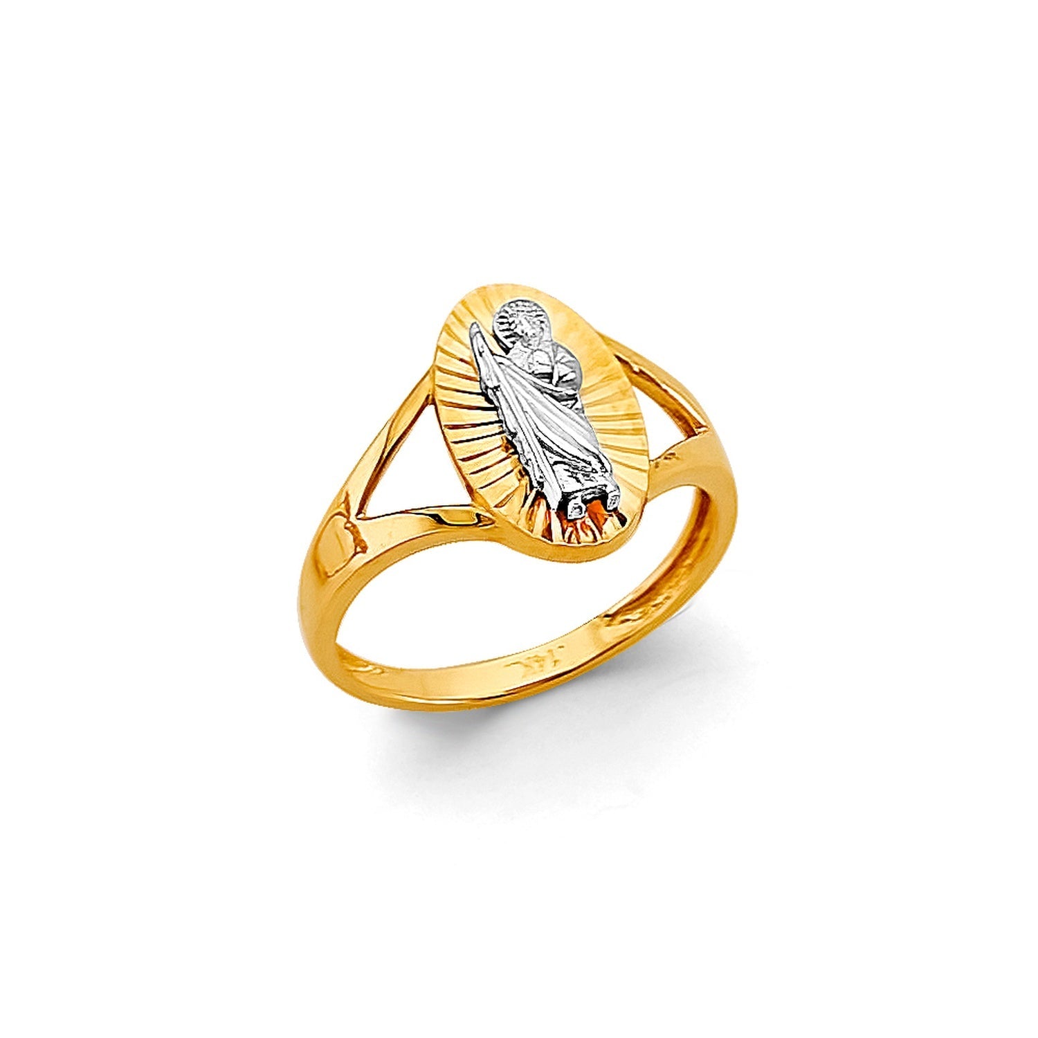 14K 2T Guadalupe Babies Ring