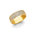 14KY M-Pave Ladies CZ Ring