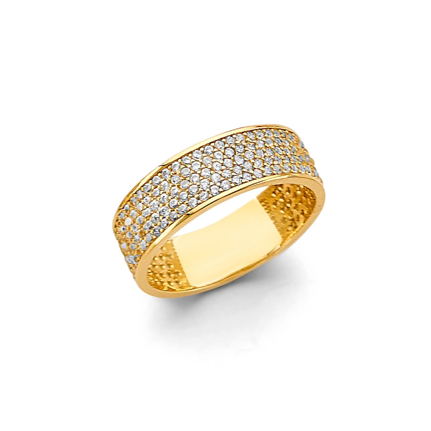 14KY M-Pave Ladies CZ Ring