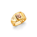 14K 2C Eagle Ring