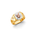 14K 3C Eagle Ring