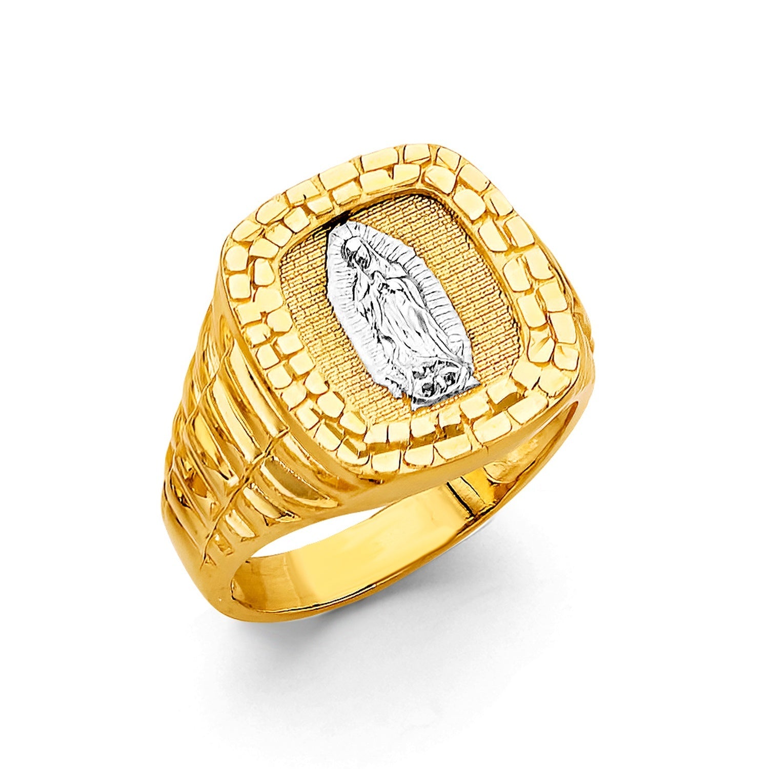 14K 2T Guadalupe  Men's Ring