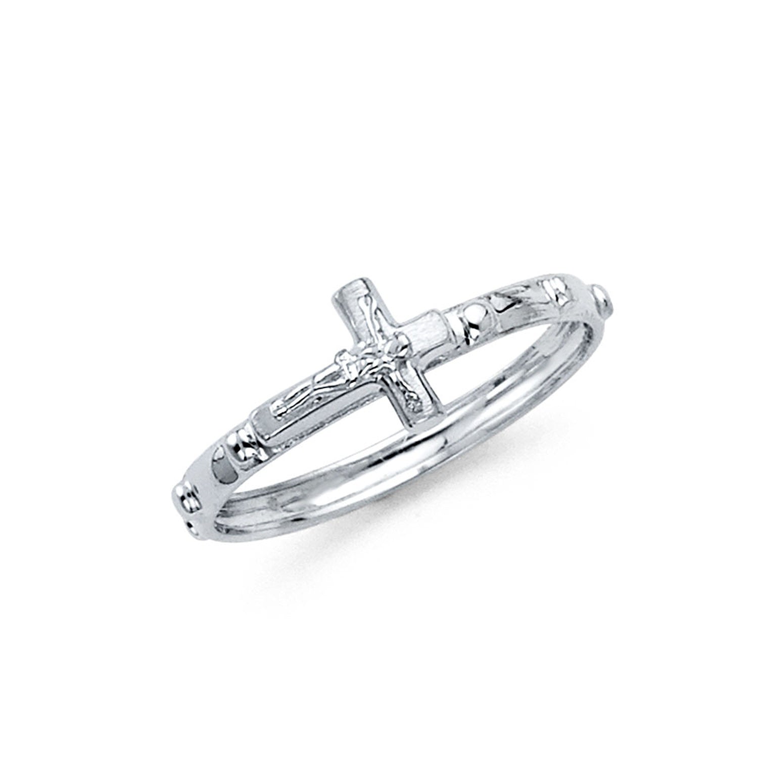 14KW ROSARY ETERNITY RING