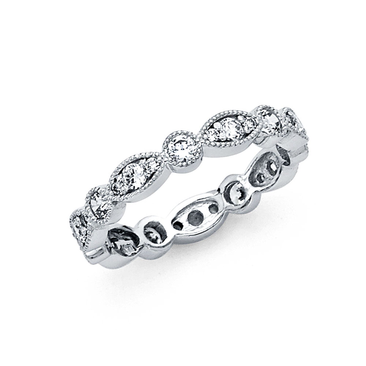 14KW CZ ETERNITY RING (RS9)