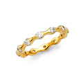 14KY CZ ETERNITY RING (RS12)