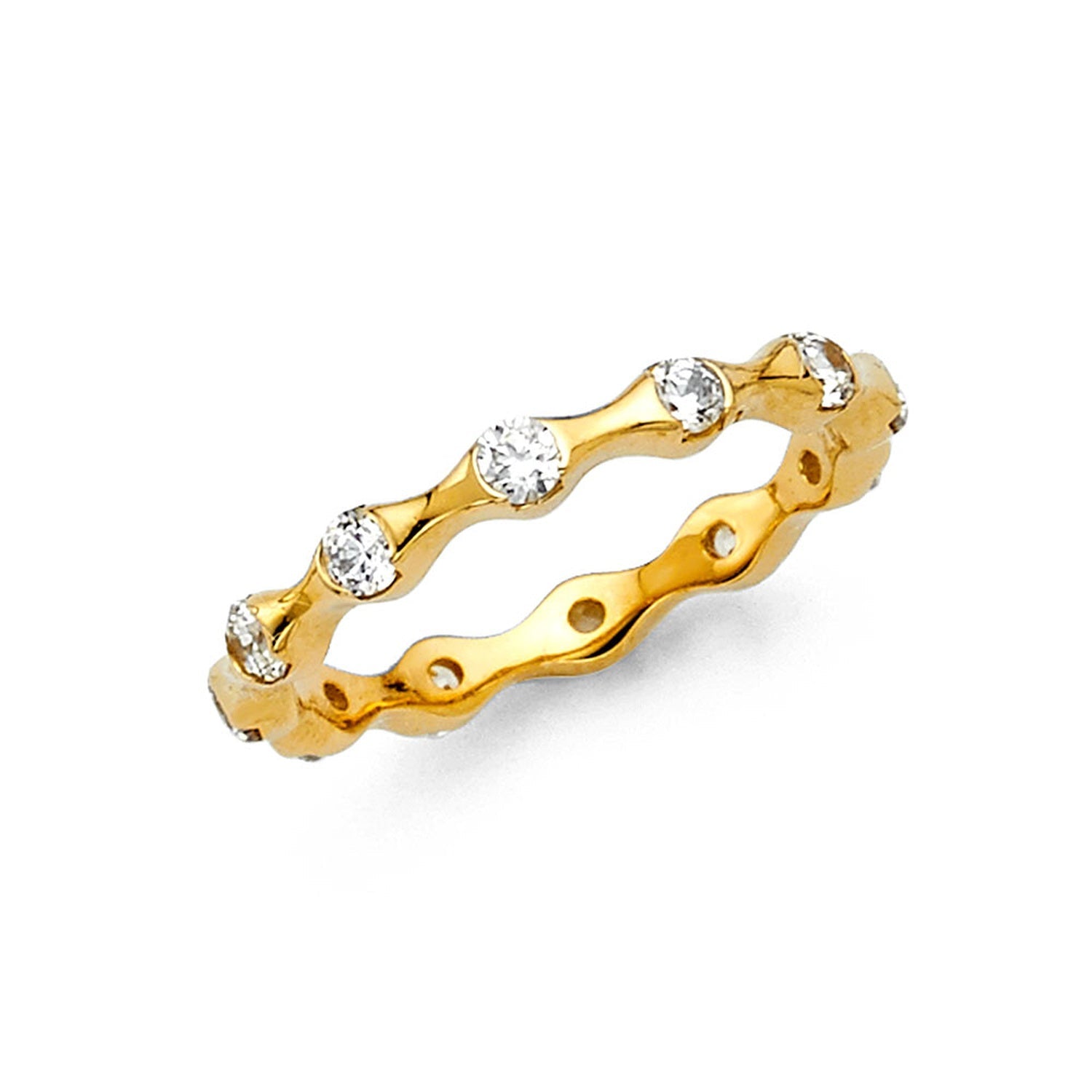 14KY CZ ETERNITY RING (RS12)
