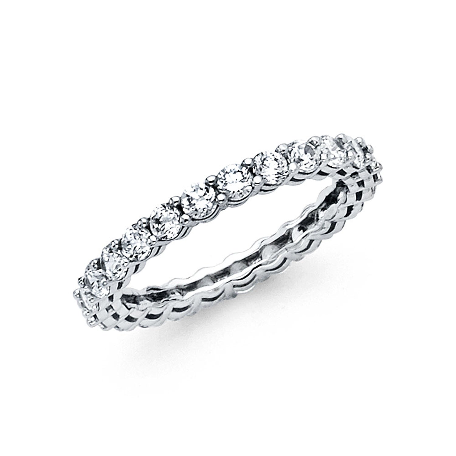 14KW CZ ETERNITY BAND - SIZE 7