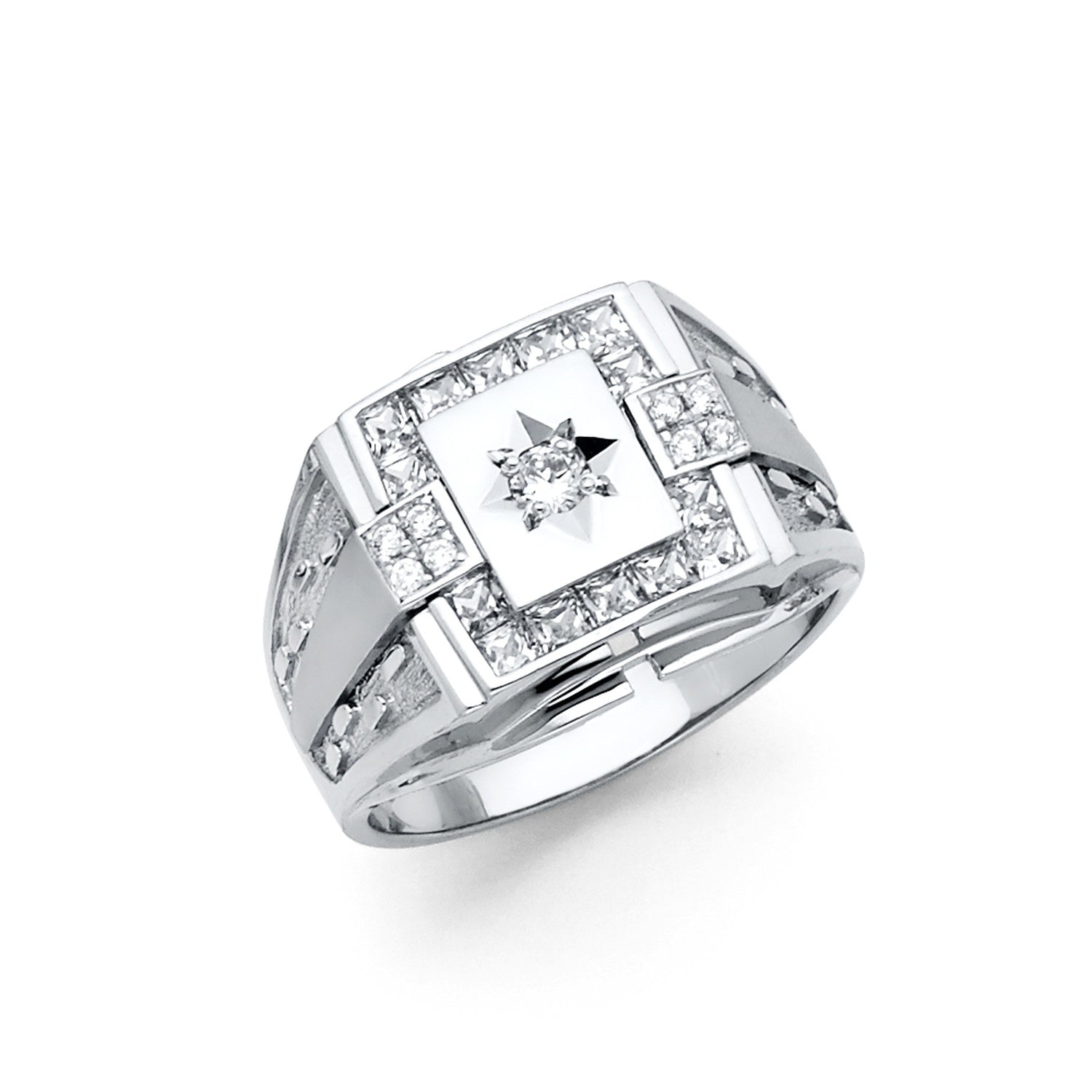 925 SILVER RING (SSRG28) - SZ 11
