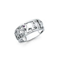 925 SILVER RING (SSRG44) - SZ 9