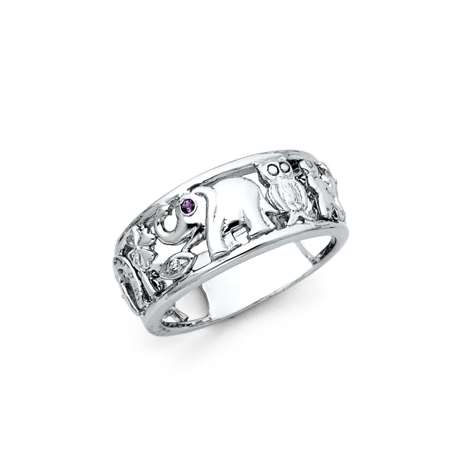 925 SILVER RING (SSRG44) - SZ 9