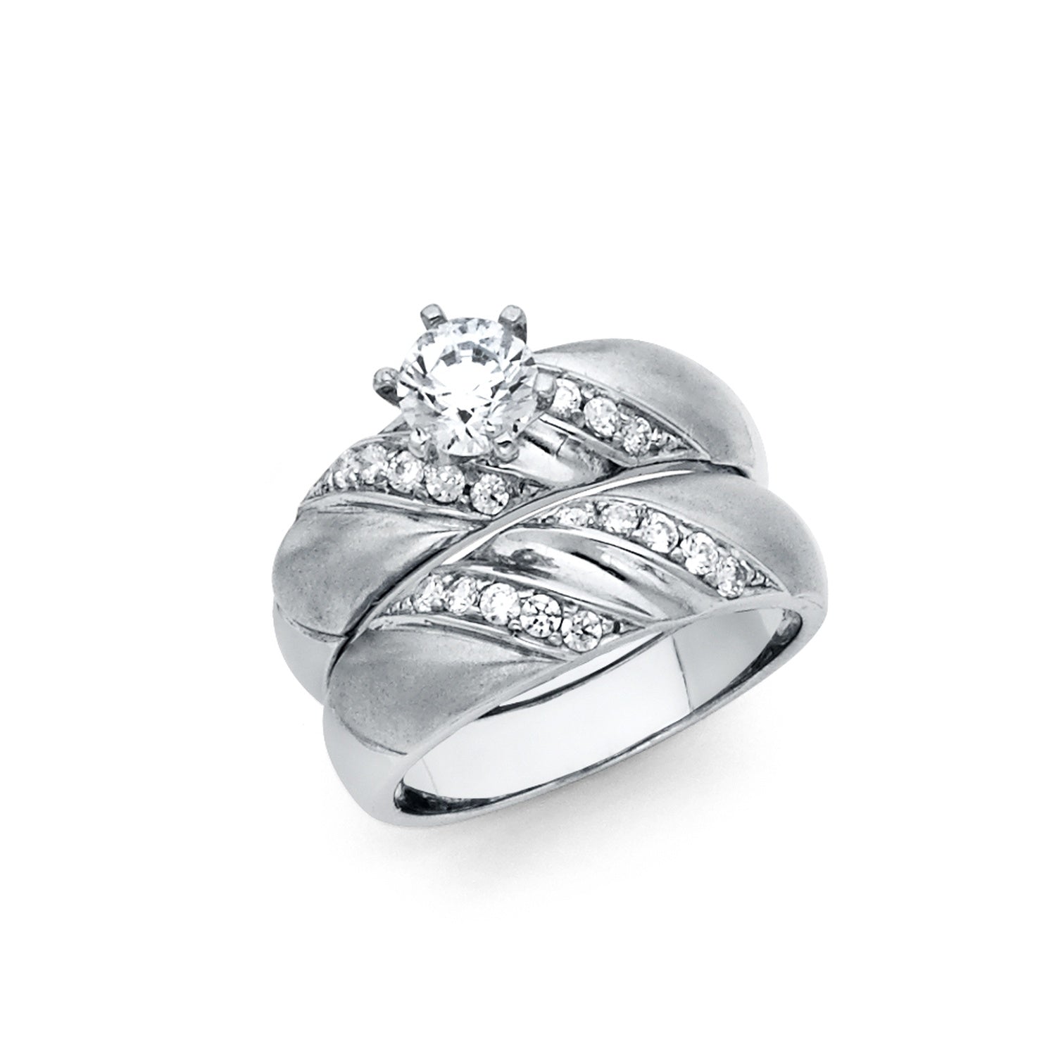 925 SS CZ WEDDING BAND SIZE 9
