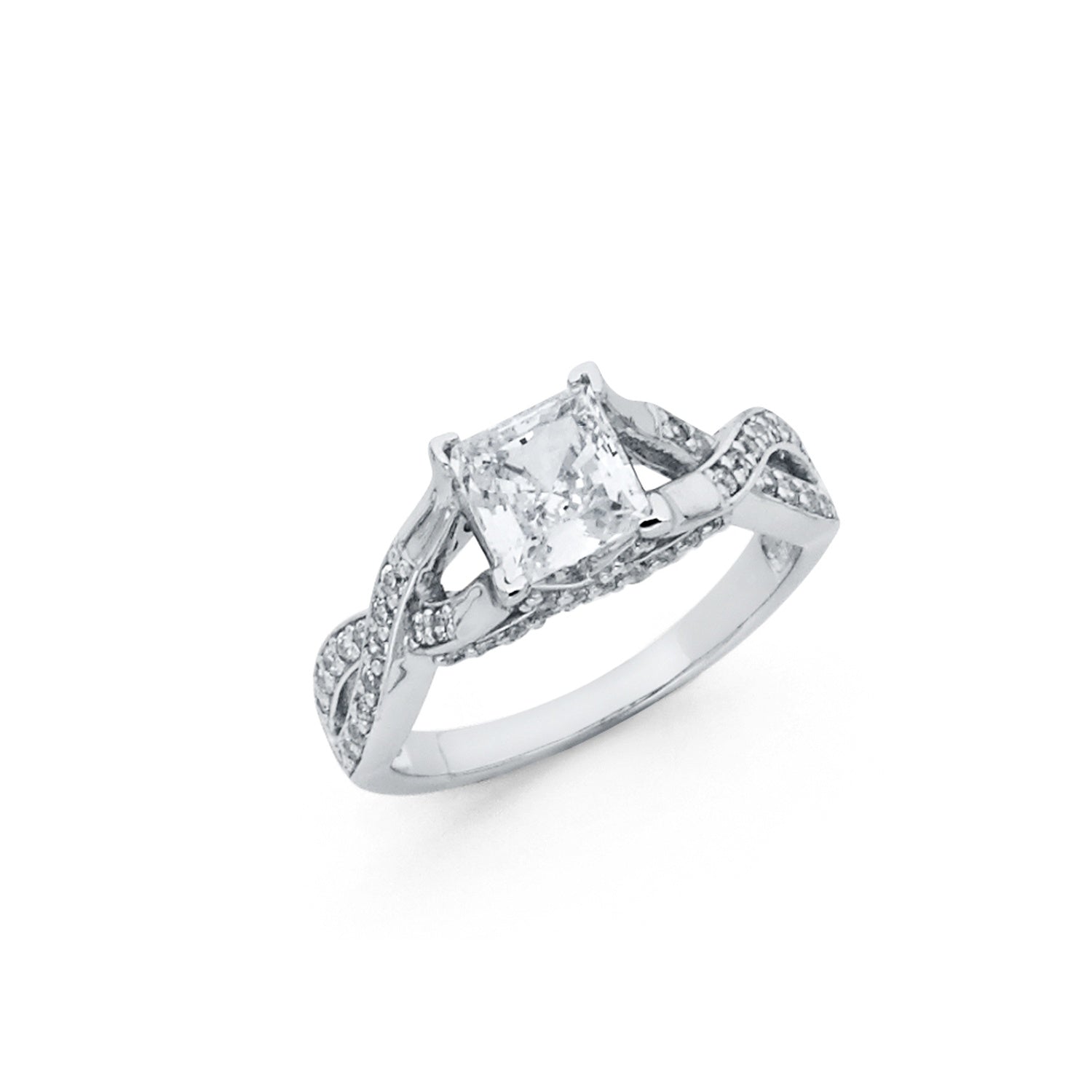 925 SILVER CZ RING SSRG133 - SZ 9