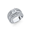 925 SS CZ ENGAGEMENT RING SIZE 9