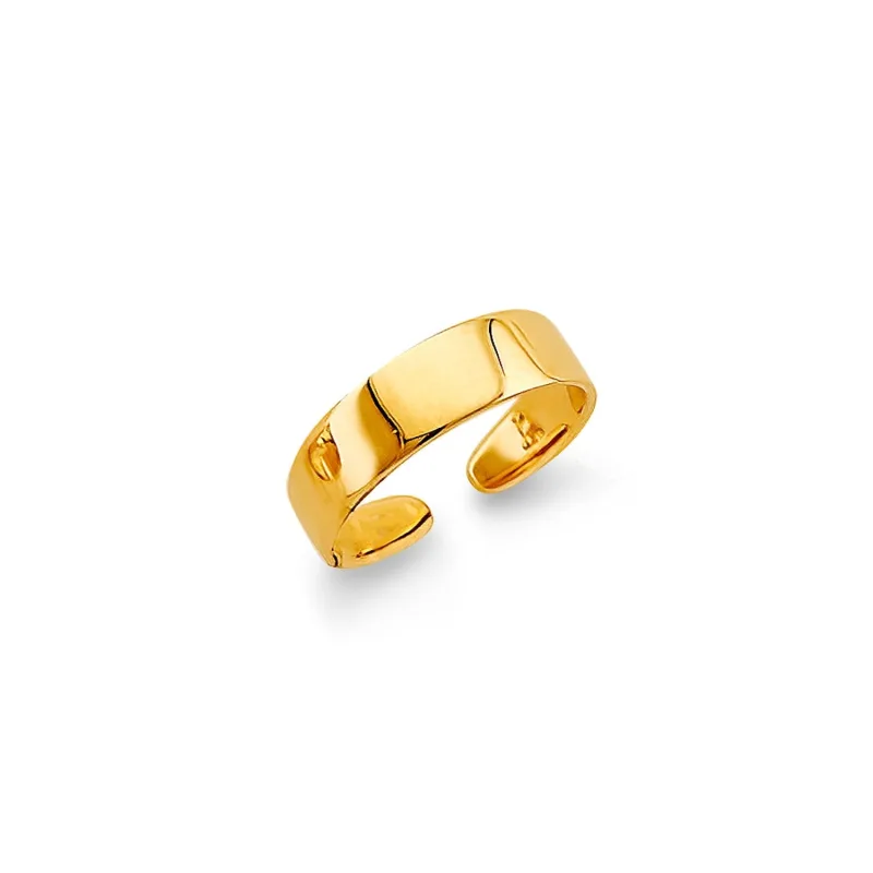 14KY Plain Toe Ring