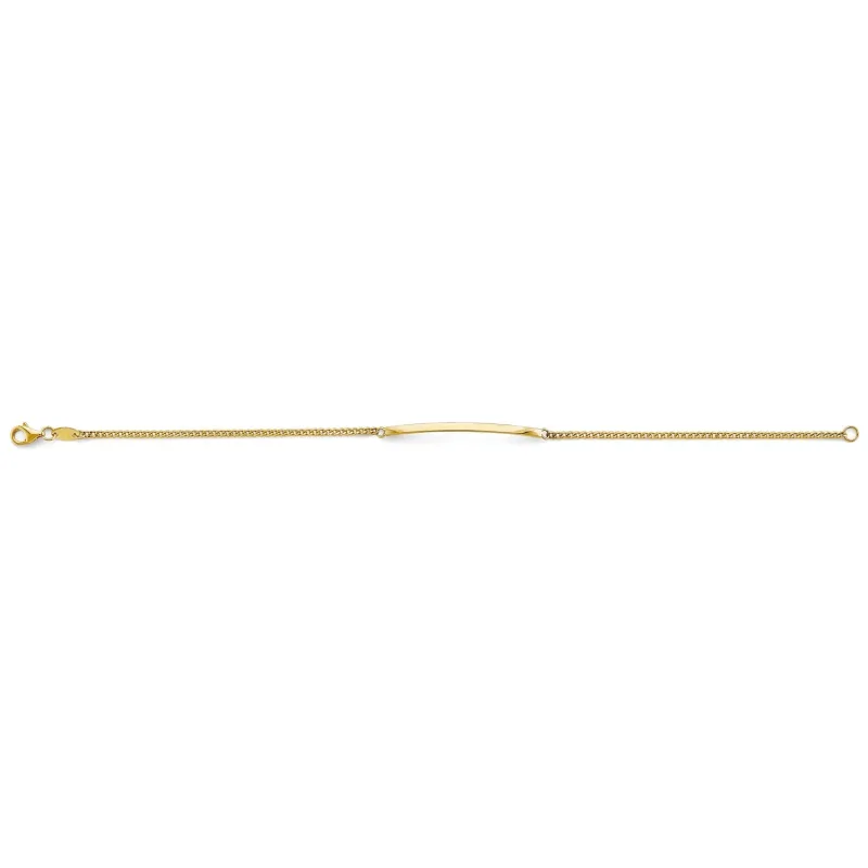 14KY Center ID w/ Balls Bracelet