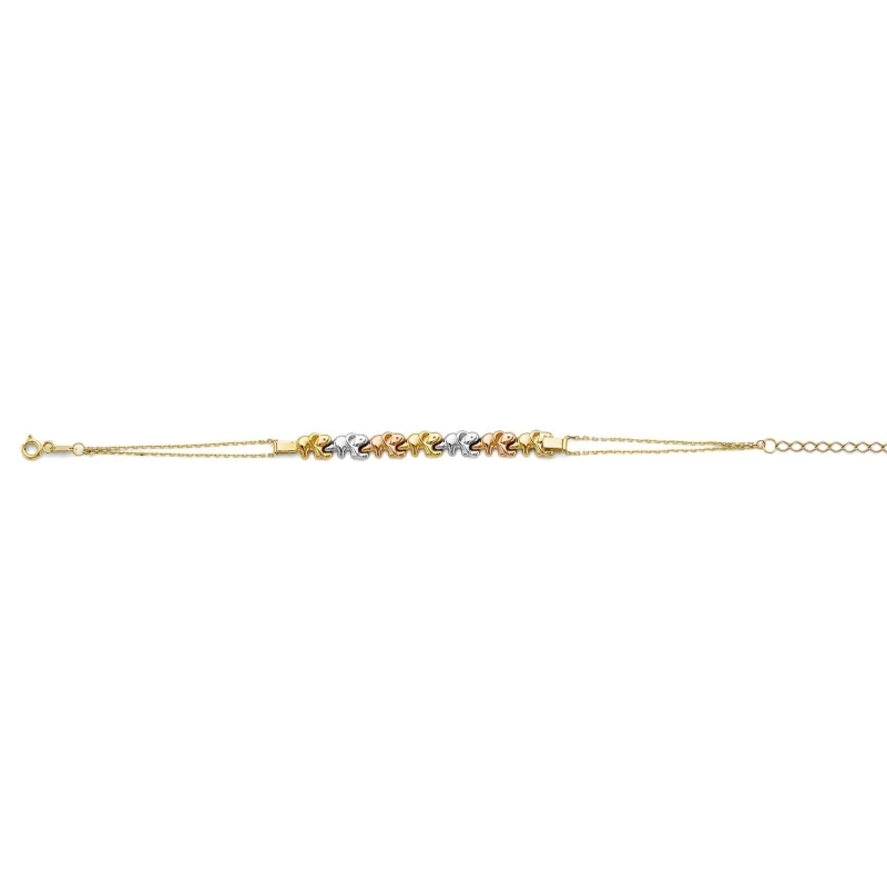 14K 3C Center Elephant Bracelet