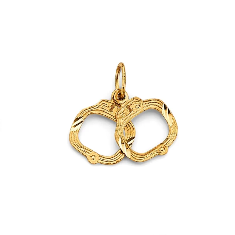 14KY Handcuffs Pendant