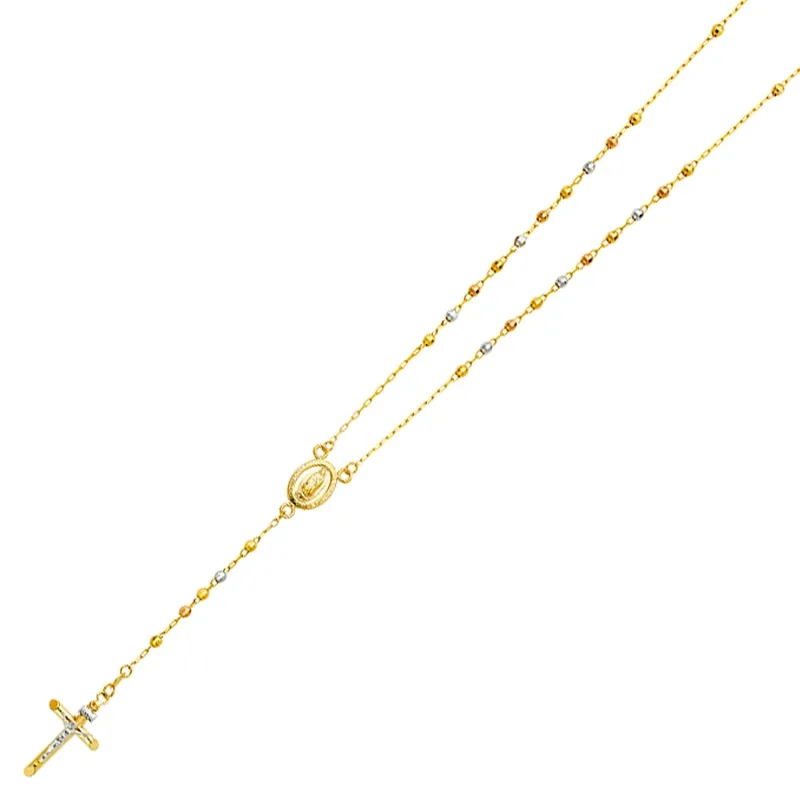 14K 3C 3MM DISCO BALL ROSA-NECK 26