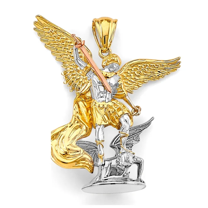 14K 3C St. Michael 3D Pendant